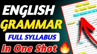 Class 10 Complete ENGLISH GRAMMAR  Tenses Modals Reported Speech Subject Verb Agreement [upl. by Tolecnal]