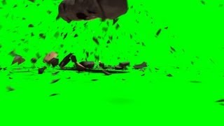 Train Crash Debris fly at Cam  free green screen  free use [upl. by Normi]