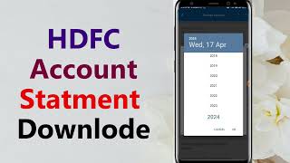 HDFC bank statement download  hdfc bank statement kaise nikale  hdfc statement download [upl. by Siubhan]