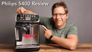 Philips 5400 LatteGo Superautomatic Coffee Machine Review [upl. by Garrott]