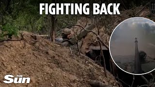 Heartstopping footage shows Ukrainian forces in fierce firefight after shock Russian offensive [upl. by Sprung448]