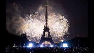 Paris New Year 2024 Celebration Fireworks Full HD  France New years Eve  Eiffel Tower  4K [upl. by Ilaire]