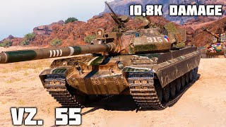 Vz 55 WoT – 5Kills 108K Damage [upl. by Naivat]