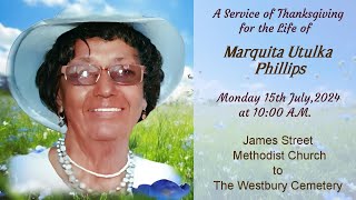 A Service of Thanksgiving for the Life of Marquita Utulka Phillips [upl. by Mcclary923]