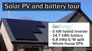 Solar PV and battery tour  Q Cells and GivEnergy [upl. by Adaliah]