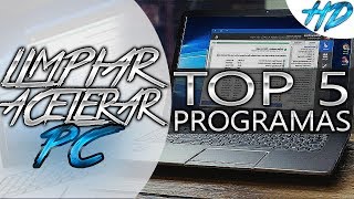 TOP 5  Mejores OPTIMIZADORES para LIMPIAR y ACELERAR tu PC  GRATIS [upl. by Aeynod715]