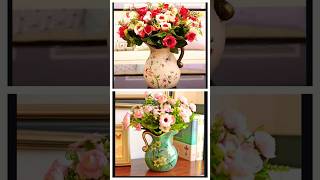 beautiful ❤️ artificial flowers vase design viralvideo kosuaafcreativity7171 shorts [upl. by Nosretep]