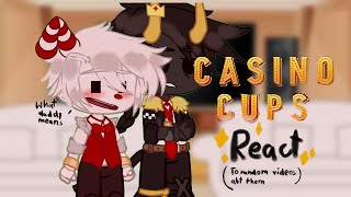 ✨casino cups REACT to random videos about themselves✨casino cups🎲☕ [upl. by Suirad11]