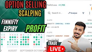 Live Trade Scalping Option Selling Hedging Finnifty Expiry scalpinglive [upl. by Cammie]