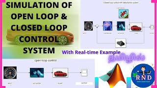 Simulation of open loop amp closed loop control systemMATLABsimulink [upl. by Miah]