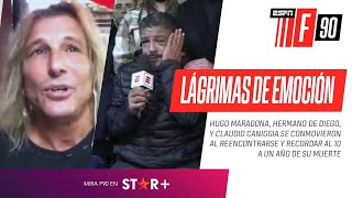 Hugo Maradona y Claudio Caniggia TOTALMENTE EMOCIONADOS recordando a Diego [upl. by Oneal]