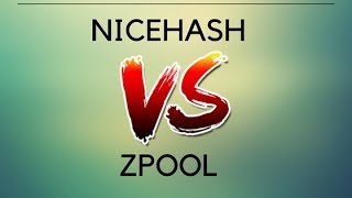 Nicehash VS Zpool mining profits review [upl. by Tihom]