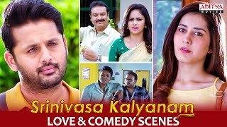 quotSrinivasa Kalyanamquot Movie Love amp Comedy Scenes  Nithiin Rashi Khanna Nandita  Aditya Movies [upl. by Hugon]