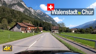 Driving from Walenstadt to Chur Switzerland🇨🇭 [upl. by Addy]