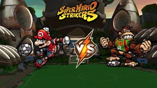 Super Mario Strikers  Mario vs DK Crater Field [upl. by Burkley]