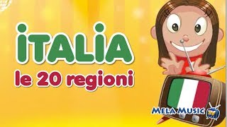 Geografia  Italia le 20 regioni MelaEducational [upl. by Alejoa]