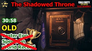 OLDThe Shadowed Throne Easter Egg Speedrun Solo World Record 3058 WW2 Zombies [upl. by Prisilla]