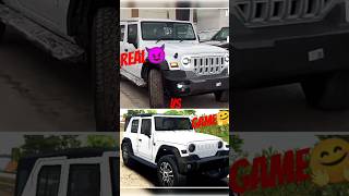 Real car VS game car showdown Thar roxx vs thar vs boloro vs fortuner vs scorpipsorts shorts [upl. by Ytte850]