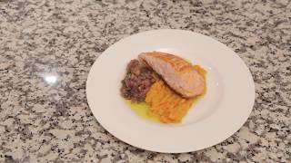 Zalm salsa met pompoenpeenpuree  Vlog 80 [upl. by Mackay998]