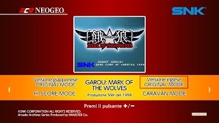 ACA NEOGEO GAROU MARK OF THE WOLVES Switch eShop First 14 Minutes on Nintendo Switch  Gameplay [upl. by Nilats]