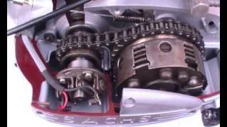 Messerschmitt KR 200 Sectioned Sachs Engine [upl. by Devora]