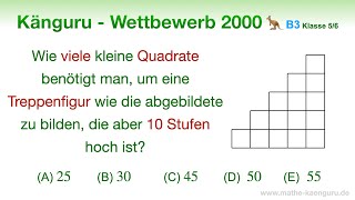 B3 🦘 Känguru 2000 🦘 Klasse 5 und 6  Gauß Summenformel  Bonus Zuschauerfrage [upl. by Champ]