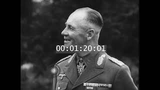 Rommel visits the Goebbels children HD 1942  Edit [upl. by Yrek445]