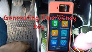 Highlander 2022 emergency key generated with Autel km100 [upl. by Ynamad]