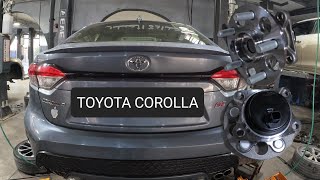 remplacement du roulement de moyeu de roue arrière  toyota corolla 20192023 [upl. by Nauqyt]