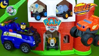 Paw Patrol Toys Rescue Blaze and the Monster Machine Missing Farm Animals Funny Toy Story Wrong Toys [upl. by Kimmi]