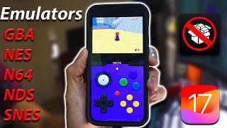 Install Emulators on iPhone IOS 17  No Jailbreak Easy Methods [upl. by Akcimat]