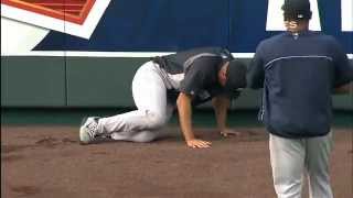 Mariano Rivera Knee Injury [upl. by Aylsworth]