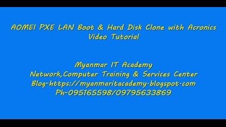 16AOMEI PXE LAN Boot amp Hard Disk Clone with Acronics [upl. by Magda652]