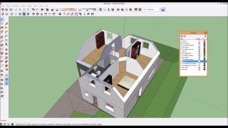 Sketchup vidéo 13 Calques [upl. by Dahsar]