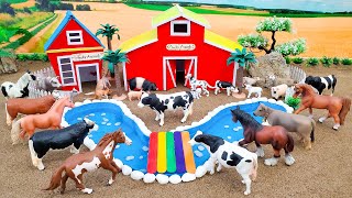 Top the most creative diy miniature Farm Diorama  Farm House for Cow Horse Pig  Barn Animals [upl. by Colwin]