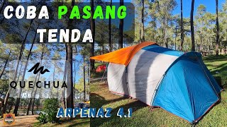 Set up Arpenaz 41 Family Tent  Pasang tenda arpenaz Family 41 [upl. by Daffy]