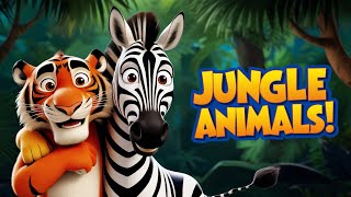 Jungle Animals  Wild Animals for Kids  Kids song [upl. by Yrruc]