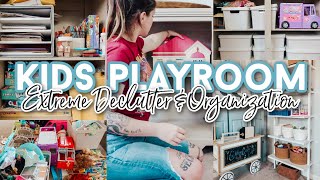 Kids Playroom Declutter amp Organize with Me 2023  Toy Storage amp Organization Ideas  Speed Cleaning [upl. by Gignac]