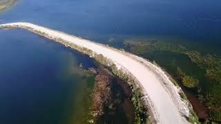 Drone video of bush road between lakes [upl. by Alleen257]