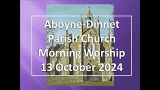 AboyneDinnet Church  Morning Service  13 October 2024 [upl. by Enicar]