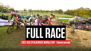 FULL RACE 2023 UCI Cyclocross World Cup Dendermonde [upl. by Ahsenid851]