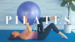 Pilates Stability Ball Workout for Beginners amp Seniors [upl. by Ralli]