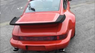 Porsche 911  964 Turbo 1991  Coral Red [upl. by Barbur]