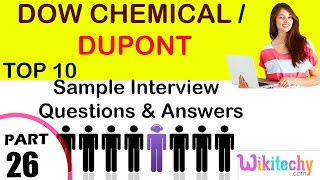 dow chemical  dupont important interview questions and answers for freshers  experienced [upl. by Sirromed]