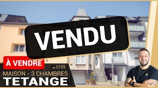 VENDU ✅  Maison 3 chambres à Tétange 💛🌞🦅 [upl. by Inneg]