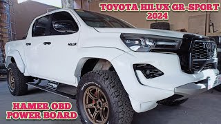 2024 TOYOTA HILUX GRSPORT HAMER OBD POWER BOARD  JAOS SKID PLATE [upl. by Leupold]