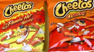 Cheetos Flamin Hot Crunchy amp Puffs [upl. by Cinelli290]