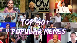 Top 40 Memes  Popular Meme Clips for Video Editing  Indian Memes  Meme Templates  No Copyright [upl. by Margherita]