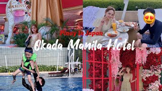 OKADA MANILA HOTEL  ROOM TOUR  JAPANESEFILIPINO FAMILY  Yurichan Vlog [upl. by Ecnarolf]