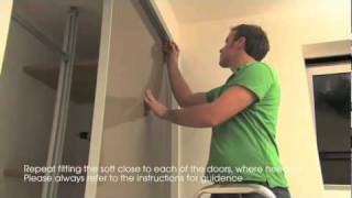 Fitting Sliding Wardrobes soft close from SlideWardrobesdirectmov1mp4 [upl. by Nadnerb]